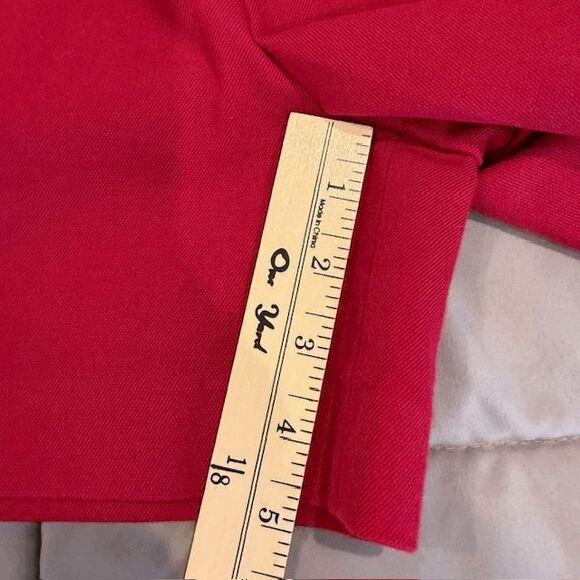 Rebecca Taylor Wrap Skort Side Tie and zip Raspberry Pockets Size 2 - Picture 8 of 9